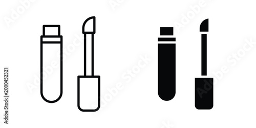 Lip gloss icon pack, best for Graphic designs. Vector