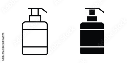 Liquid soap bottle icon pack, best for Graphic designs. Vector