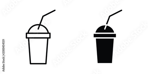 Milk shake icon pack, best for Graphic designs. Vector
