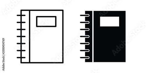 Notebook icon pack, best for Graphic designs. Vector