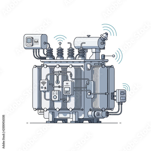 Smart Transformer with IoT Connectivity and Wireless Signals