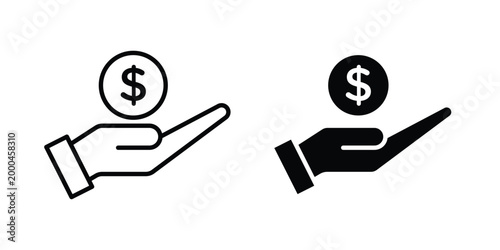 Saving icon pack, best for Graphic designs. Vector