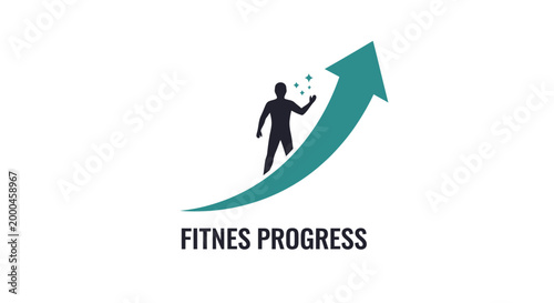 Fitness Progress Vector Illustration