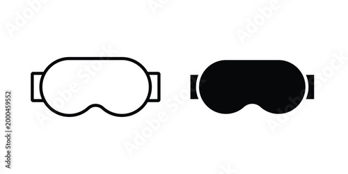 Sleeping mask icon pack, best for Graphic designs. Vector