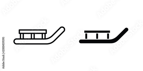 Sled icon pack, best for Graphic designs. Vector