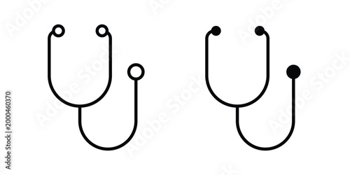 Stethoscope icon pack, best for Graphic designs. Vector