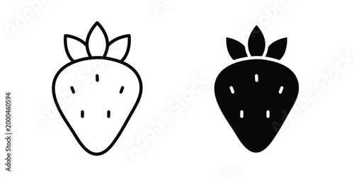Strawberry icon pack, best for Graphic designs. Vector