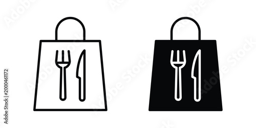 Take away food icon pack, best for Graphic designs. Vector