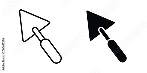 Trowel icon pack, best for Graphic designs. Vector