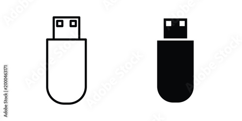 Usb icon pack, best for Graphic designs. Vector