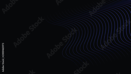 Abstract Blue Wavy Lines Background
