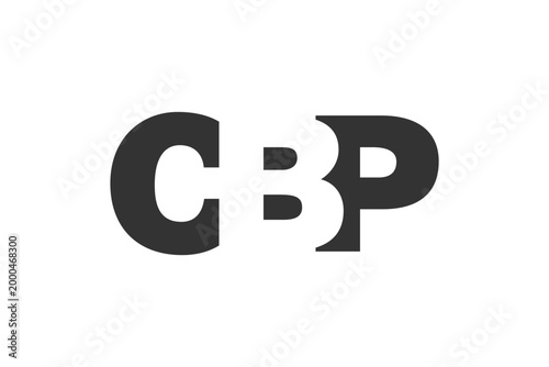 CBP logo design. Initial letter C B P bold font style for tech startups, consulting, corporate branding. Creative company name, headlines typography identity, trendy logotype.