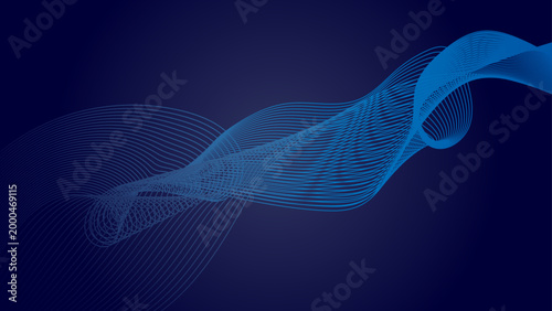 青のサイバーウェーブの背景