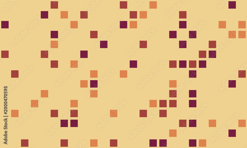 Obraz premium Abstract pixel art background. Warm earthy tones create a calming, textured effect, perfect for website banners, presentations, or social media.