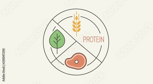 Protein Sources Vector Graphic
