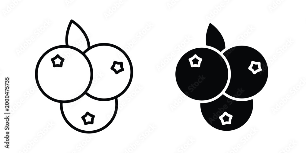 Obraz premium Berry icon pack vectors for graphic projects.