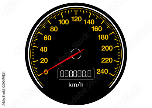 スピードメーターのベクターイラスト素材