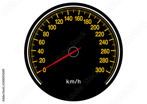 スピードメーターのベクターイラスト素材