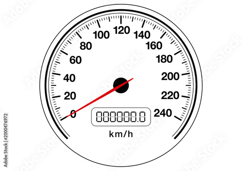 スピードメーターのベクターイラスト素材