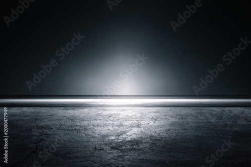 Powerful fitness banner design showcasing a sleek gradient from deep grey to black