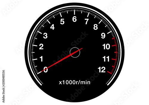 タコメーターのベクターイラスト素材