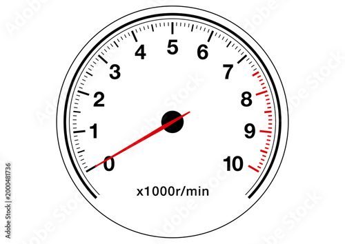 タコメーターのベクターイラスト素材