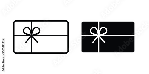 Fotografie Gift card icon pack vectors for graphic projects.