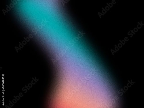 Abstrakter Rainbow Grain Gradient Hintergrund mit prismatischem Lichtverlauf und modernem Neon Glow