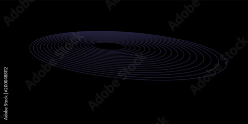 Radio Wave illustration effects on Green Screen background. circle waves in white background.