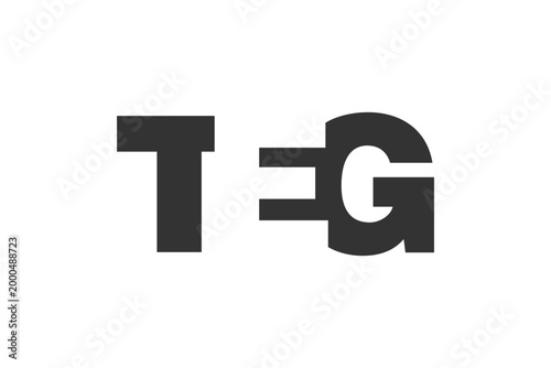 TEG logo design. Initial letter T E G bold font style for tech startups, consulting, corporate branding. Creative company name, headlines typography identity, trendy logotype.