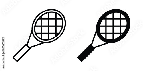 Racket icon pack vectors for graphic projects.