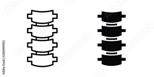 Spine icon pack vectors for graphic projects.