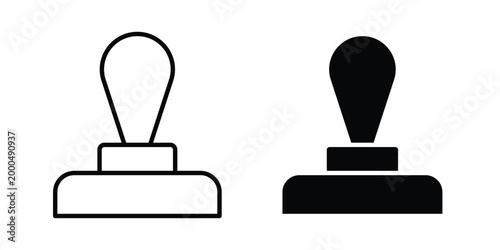 Stamp icon pack vectors for graphic projects.