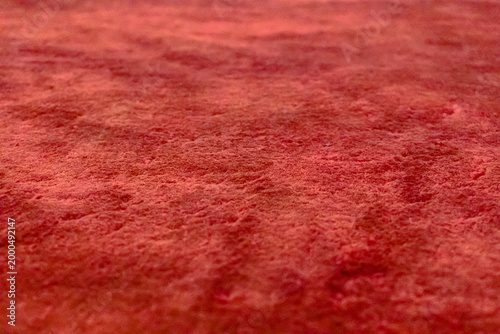Selected focus photo of the surface of the muslim prayer mat with the Repetition Pattern.