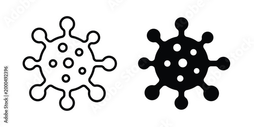 virus icon pack vectors for graphic projects.