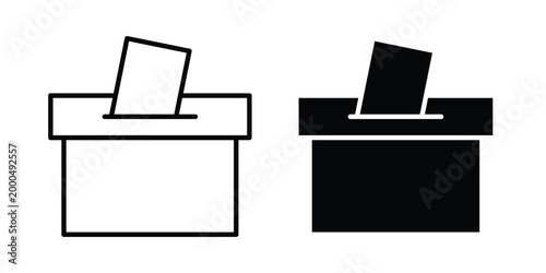 Voting icon pack vectors for graphic projects.