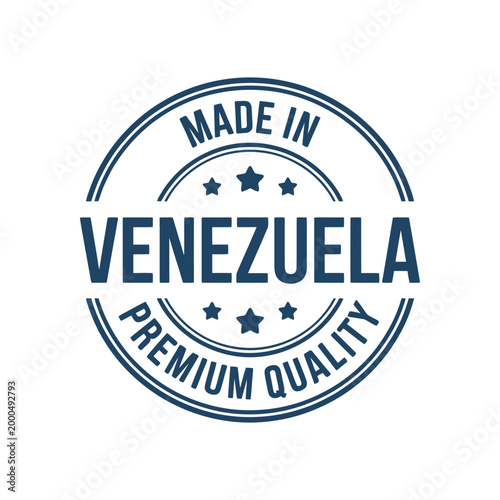 Made in Venezuela Premium Quality Badge Design