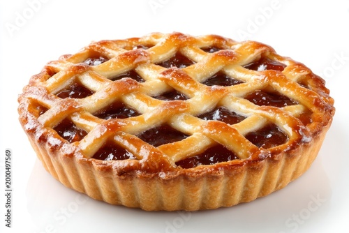 Delicious homemade lattice pie pastry.