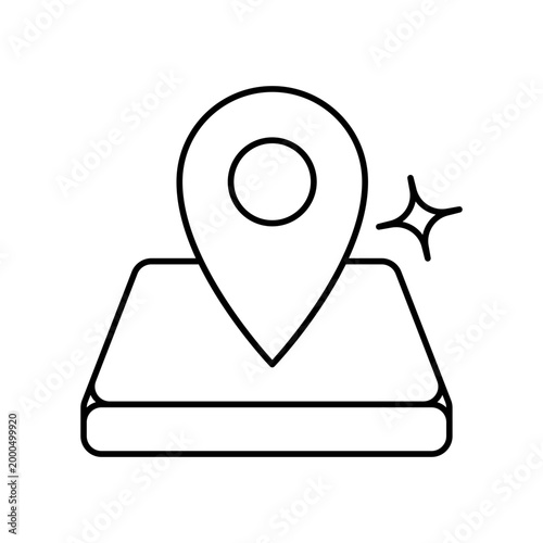 Address Pin vector icon