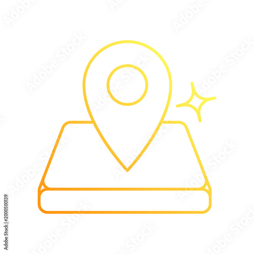 Address Pin vector icon
