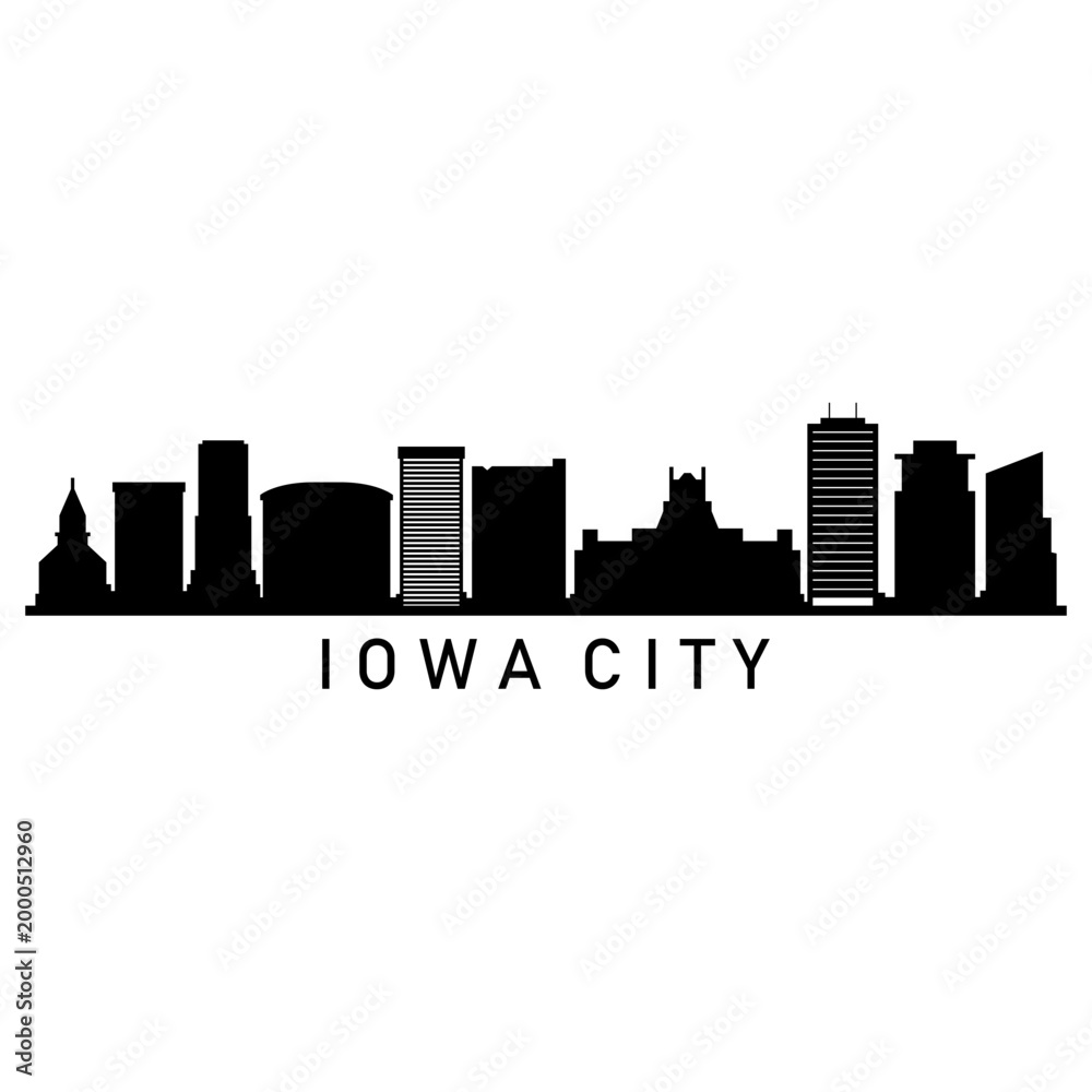 Fototapeta premium Iowa City Skyline
