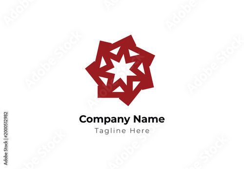 Geometric Flower Mandala Logo