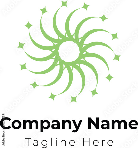 Spiral Sun Nature Energy Logo