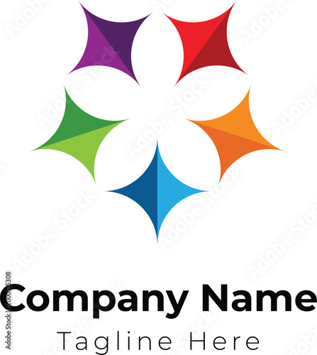 Four Color Star Innovation Logo
