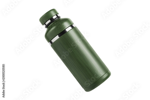 Eco Friendly Sport Water Bottle Vector Illustration Isolated on Transparent Background