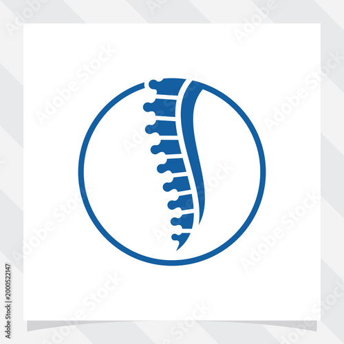 Spine care icon, chiropractor and physiotherapy, osteopathy vector icon, vector illustration. Spine care icon logo flat vector design.