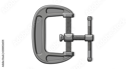 C clamp metal tool device hardware.