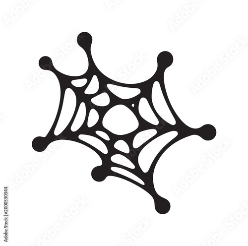 Abstract Y2K Acid Web Design Graphic, Digital Art, Minimalist Style, Black Background, Modern Illustration View