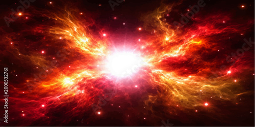 An ethereal abstract background featuring a cosmic nebula and glowing fractal stars amidst a swirling galaxy of circles and astral light within a vast science fiction universe