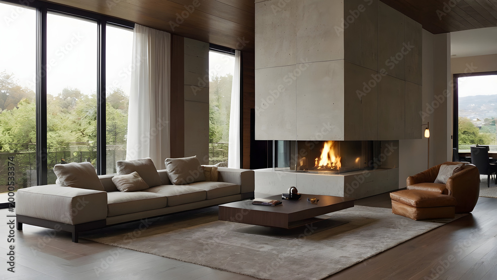 Fototapeta premium living room interior